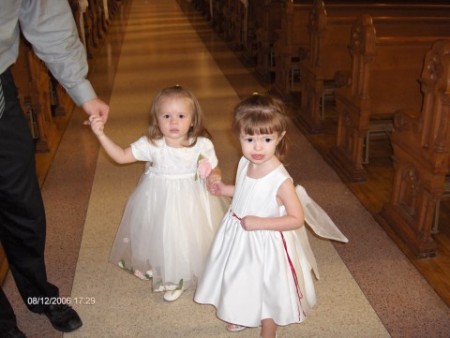 mary's lil girl abigail (flower girl) and my lil princess