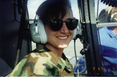Sgt Happy - helo ride in Scotland 1996