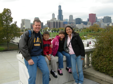 The Reeve Family in Chicago at the Shedd Aquarium, Oct 2006