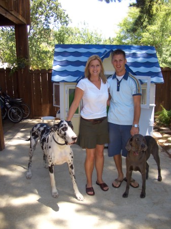 Jeff & I with Tahja's dogs