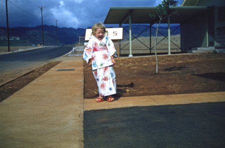 Me age 5 in Japanese Kimono in Hawaii