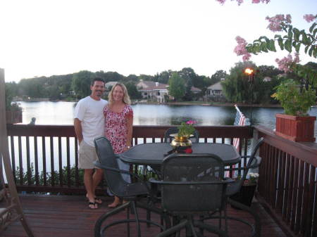 My wife, Ann, and I on the back deck