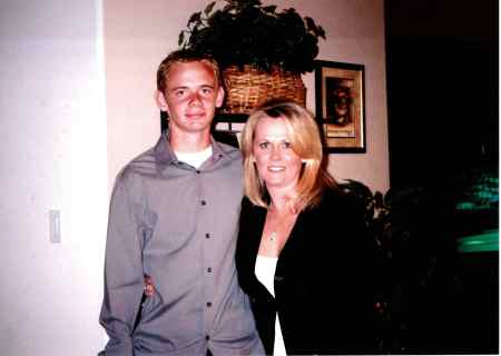 My younger son, Tyler (age 15) & me