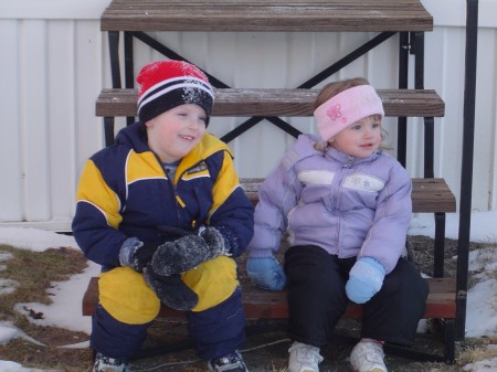 My 2 kids at Christmas