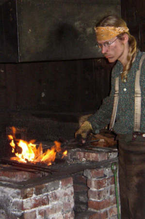 My son, a Blacksmith