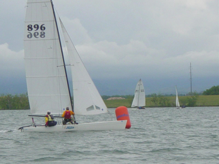 Sailboat racing at Boyd