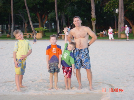 In Hawaii Nov. 06 with my boys.