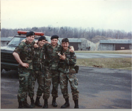 In the Air Force circa 1986 ( me on the left)