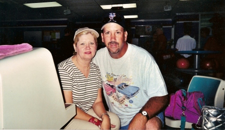 Deb & I at the bowling alley