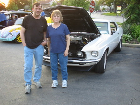 My Husband Frank & I at the Cedar Lake car show.