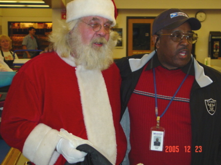 Me and Santa at work