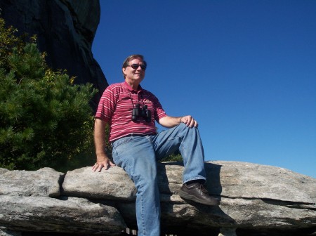 Me posing at Chimney Rock, NC