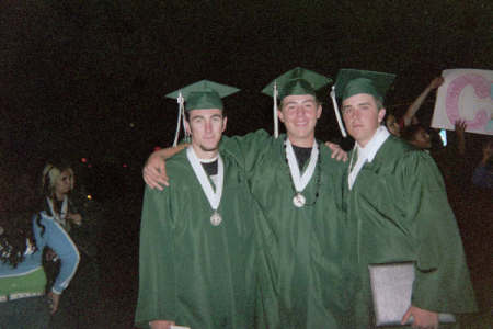 Son Cole (right) and his pals graduation nite