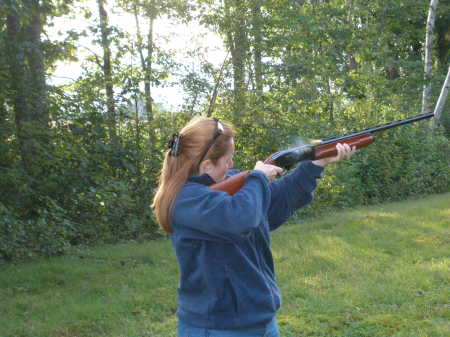 Trap practice at cousins place in Maine