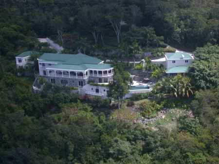 The new "digs" in the Virgin Islands