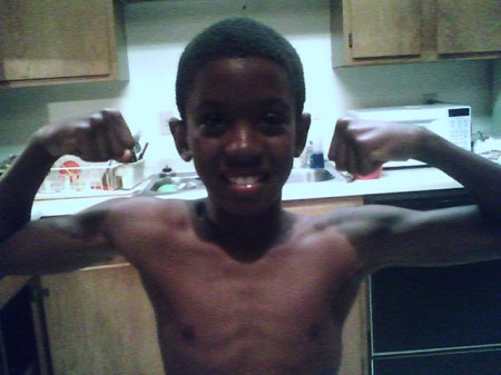 My lil muscle man