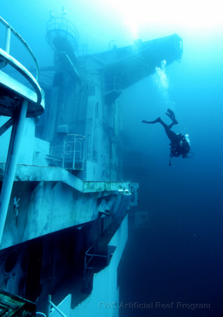 Aircraft Carrier Orinski dive in Florida