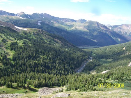 Looking East from the Continental Divide in Co