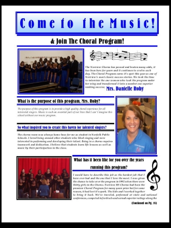 Page 1 Feature NHS Magazine Chorus Feature