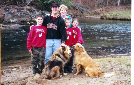 Our family by the Tallulah River