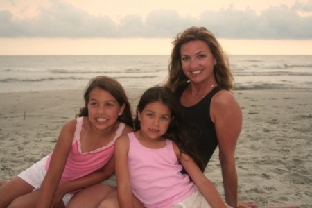 me and my girls at the Beach - 2007