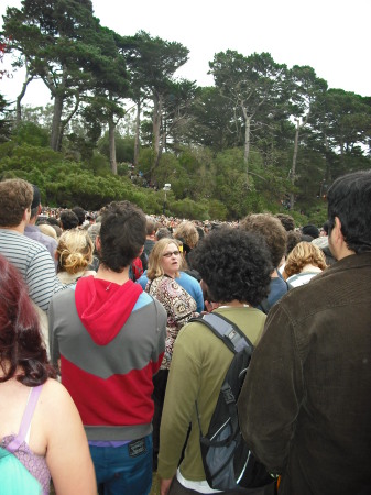 At the Hardly, Strictly, Bluegrass festival