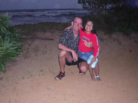 Greg and Kendall in Hawaii, 2005