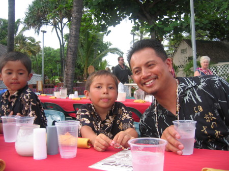 My handsome boys Hawaii Kona 2007
