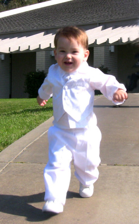 Jack at his baptism