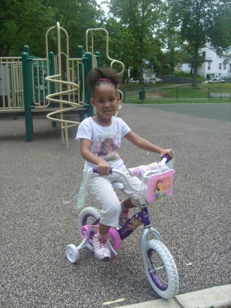 Kayla riding bike