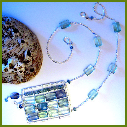 Oceanic Mosaic Hand-wired Necklace