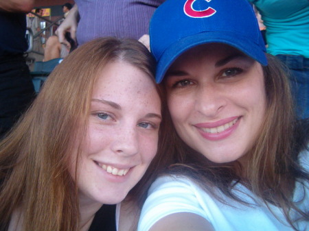 My beautiful daughter Betsy and I at a ball game....