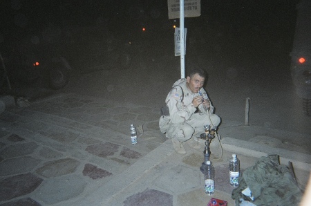 relaxing during the Iraq take-over