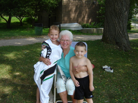 Nana,Christopher & Jake at the Res!