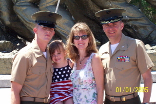 My Family (2 Marines, me and my sweetest Olivia)