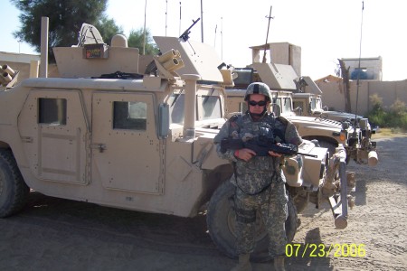 W C at Camp Corregidor, Ramadi, Iraq 7/06