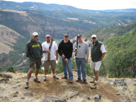 Shoot'in with the boys Lyle, Washington