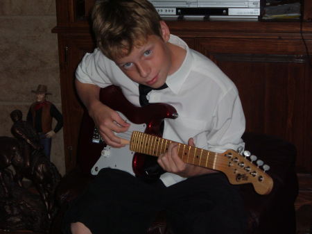 Future rock star...