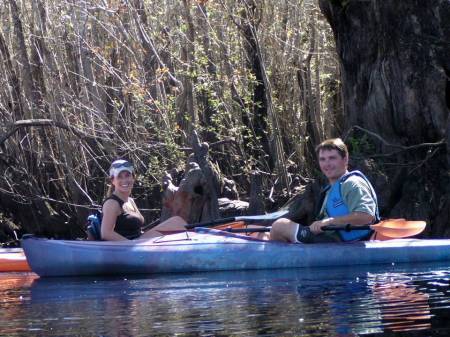 Kayaking on the Blackwater River, Fla