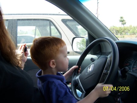 Nathan driving