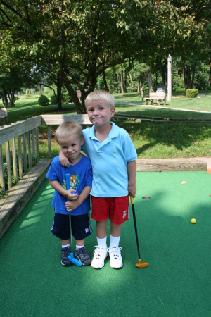 My boys golfing 2006