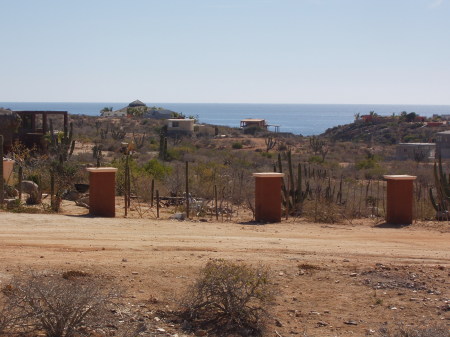 The front of our acre lot. 5-blocks from the ocean.