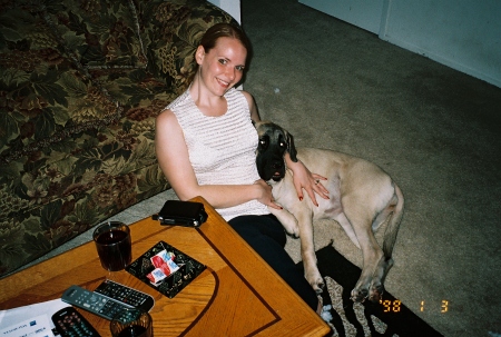 Me and Marcie (My mastiff)
