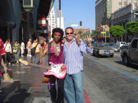 me & jimmy on hollywood blvd.
