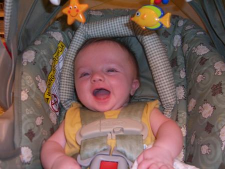 Aiden Palmer smiling 3 months 2006