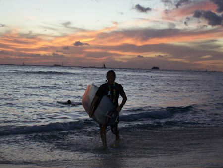 kenny surfing waikiki