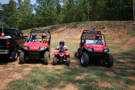 My boy's with the new toy's!!!!!! Rob, Adam,Robbie and Dawson