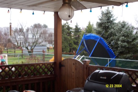 Pool with Trampoline