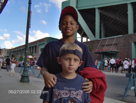 The boys at Fenway