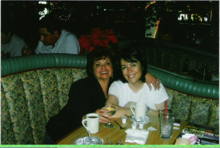 Eve with sister, Celina 2005